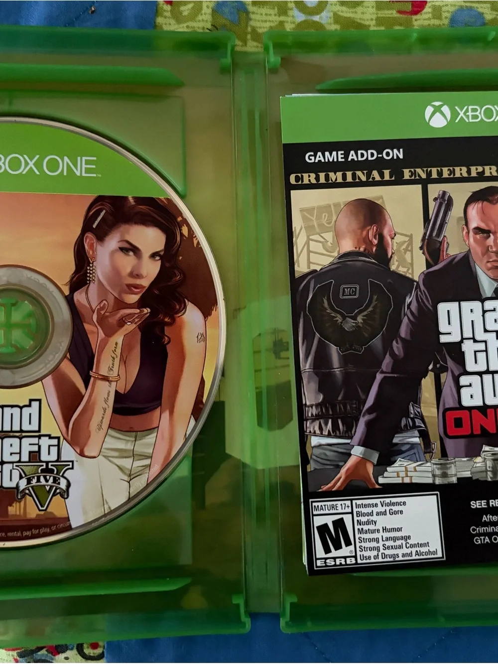 Microsoft Xbox One Grand Theft Auto V Premium Edition - Green Case